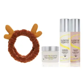 3-Piece Bonus Size Skincare Kit   Reindeer Headband Set