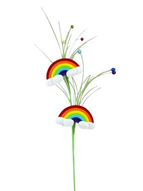 32" by 6" Rainbow Spray with 2 Stems  63146RAINBOW