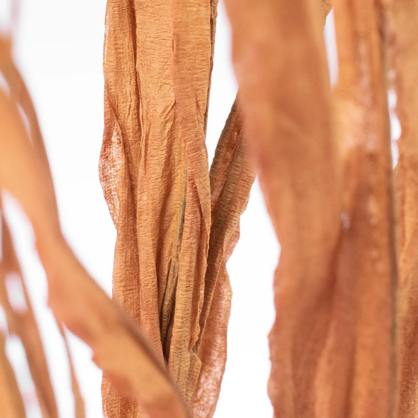 42" Paper Grass Spray: Harvest Orange
