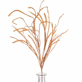42" Paper Grass Spray: Harvest Orange