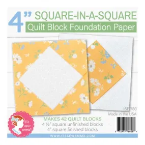 4" Square in Square Foundation Paper Tablet