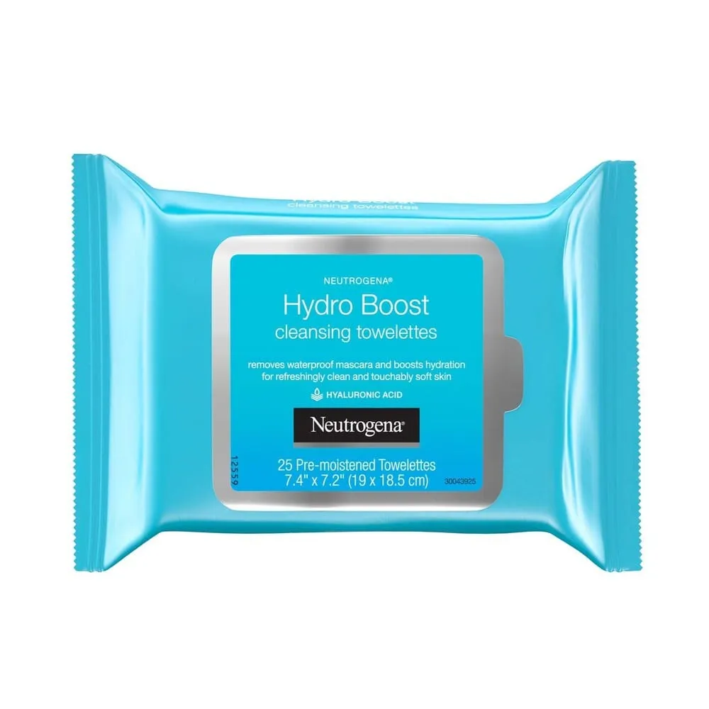 6-Pack: Neutrogena Hydro Boost Cleanser Facial Wipes, 25 Count