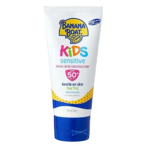 Banana Boat Kids Sensitive Tear - Free Mineral Based Sunscreen Lotion SPF 50  PA     90ml