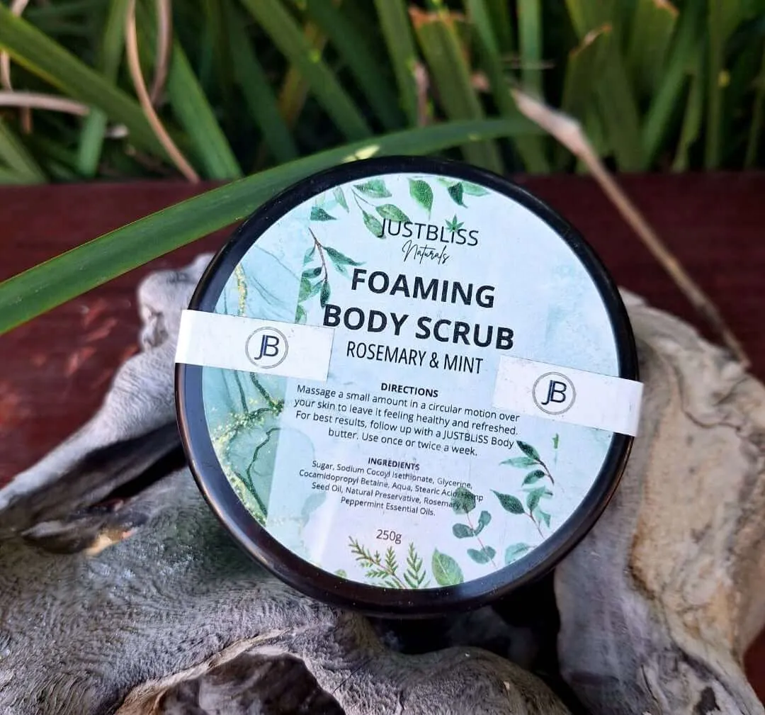 BODY SCRUB:  Rosemary & Mint (250g)