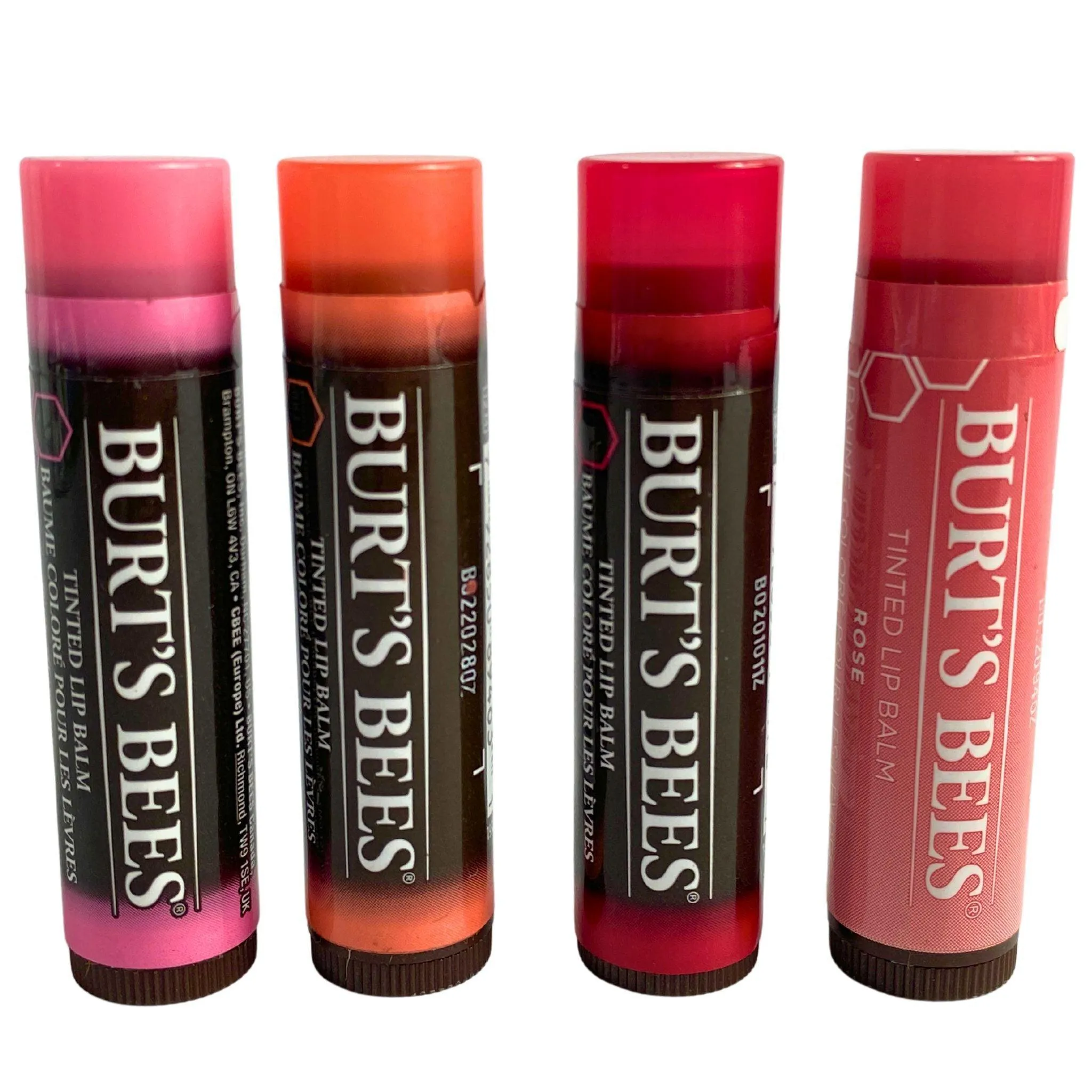 Burts Bees Assorted Tinted Lip Balm Mix Natural 100% 0.15OZ (70 Pcs Lot)