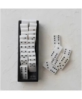 Dominoes In Soapstone Box