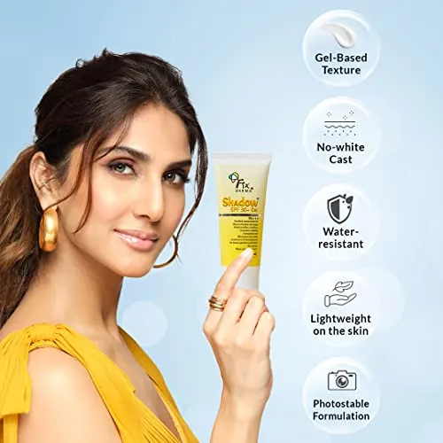 Fixderma Shadow Sunscreen SPF 30  Gel | Sunscreen for Oily Skin | Sun Screen Protector SPF 30 | Sunscreen for Body & Face | Broad Spectrum Sunscreen for UVA & UVB Protection | Sunscreen for Women & Men | Non Greasy & Water Resistant - 40gm