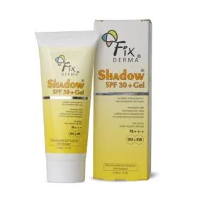 Fixderma Shadow Sunscreen SPF 30  Gel | Sunscreen for Oily Skin | Sun Screen Protector SPF 30 | Sunscreen for Body & Face | Broad Spectrum Sunscreen for UVA & UVB Protection | Sunscreen for Women & Men | Non Greasy & Water Resistant - 40gm