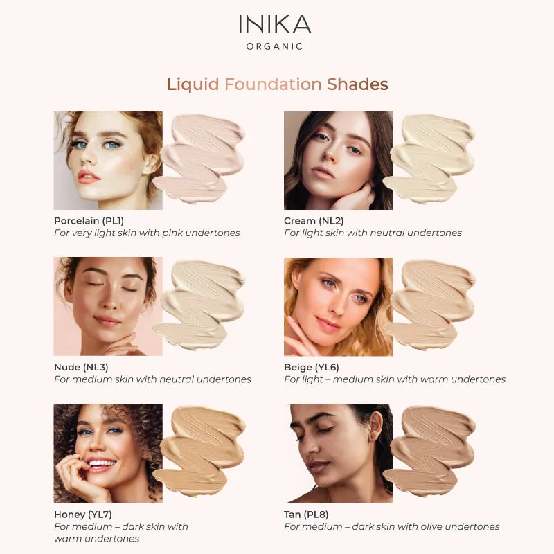 Inika Organic Liquid Foundation Beige 4ml SAMPLE