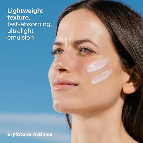 ISDIN Eryfotona Actinica Zinc Oxide and 100% Mineral Sunscreen Broad Spectrum SPF 50 , No White Cast, Suitable for Sensitive Skin, travel-size (1.7 Fl Oz)