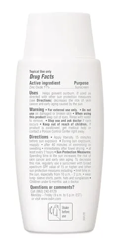 ISDIN Eryfotona Actinica Zinc Oxide and 100% Mineral Sunscreen Broad Spectrum SPF 50 , No White Cast, Suitable for Sensitive Skin, travel-size (1.7 Fl Oz)