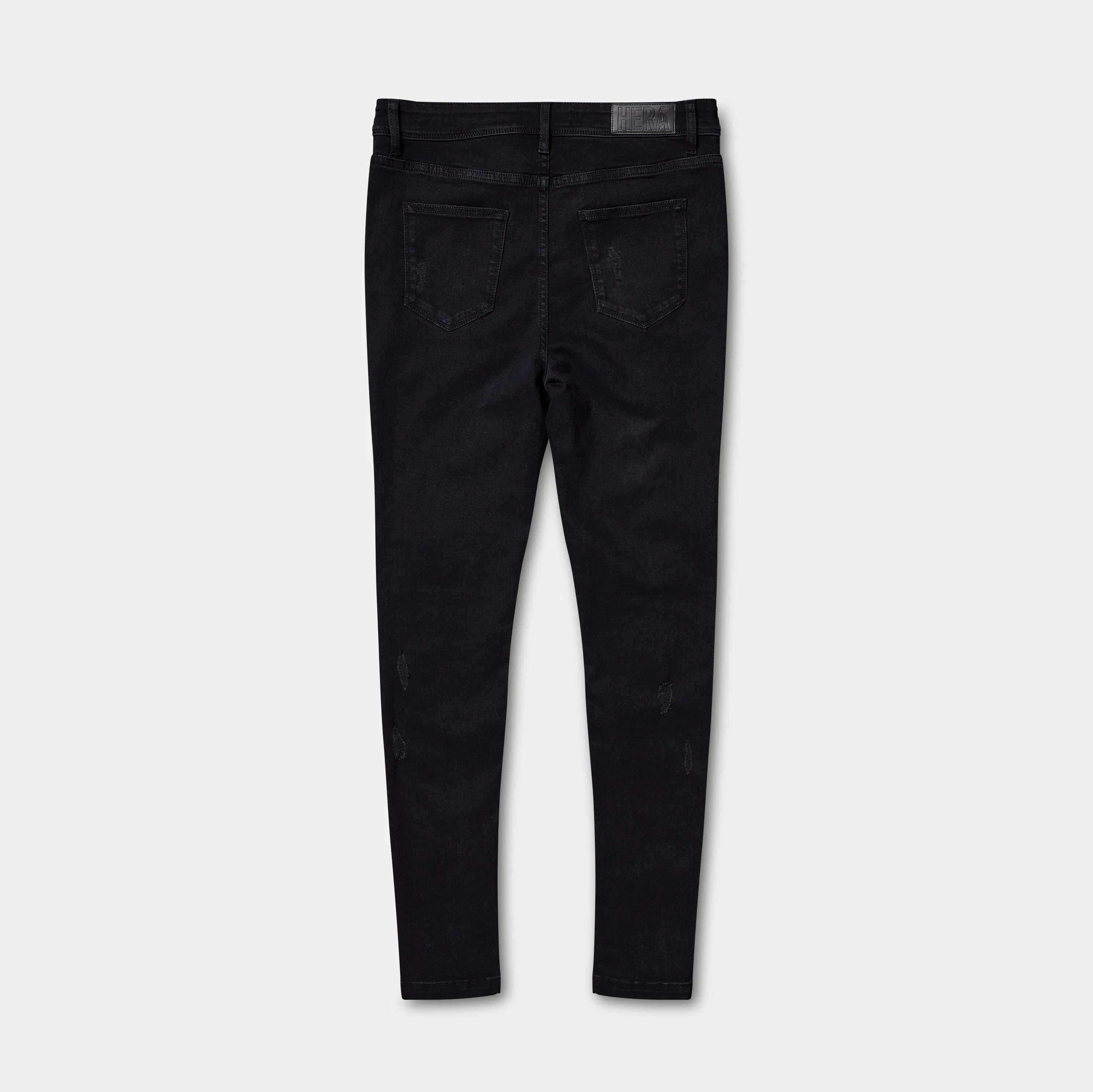 Mens Spray-on Ripped Jean - Black