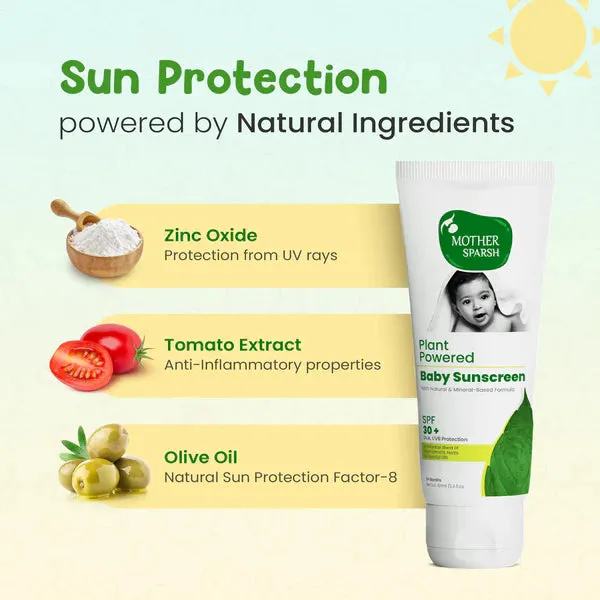 Mother Sparsh Plant Powered Baby Sunscreen Lotion with SPF 30 