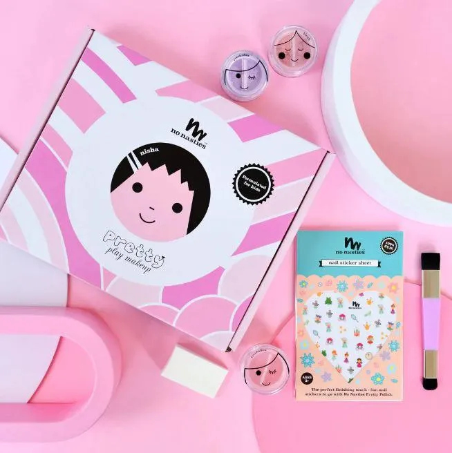 No Nasties Nisha Pink Natural Kid's Play Makeup Goody Pack