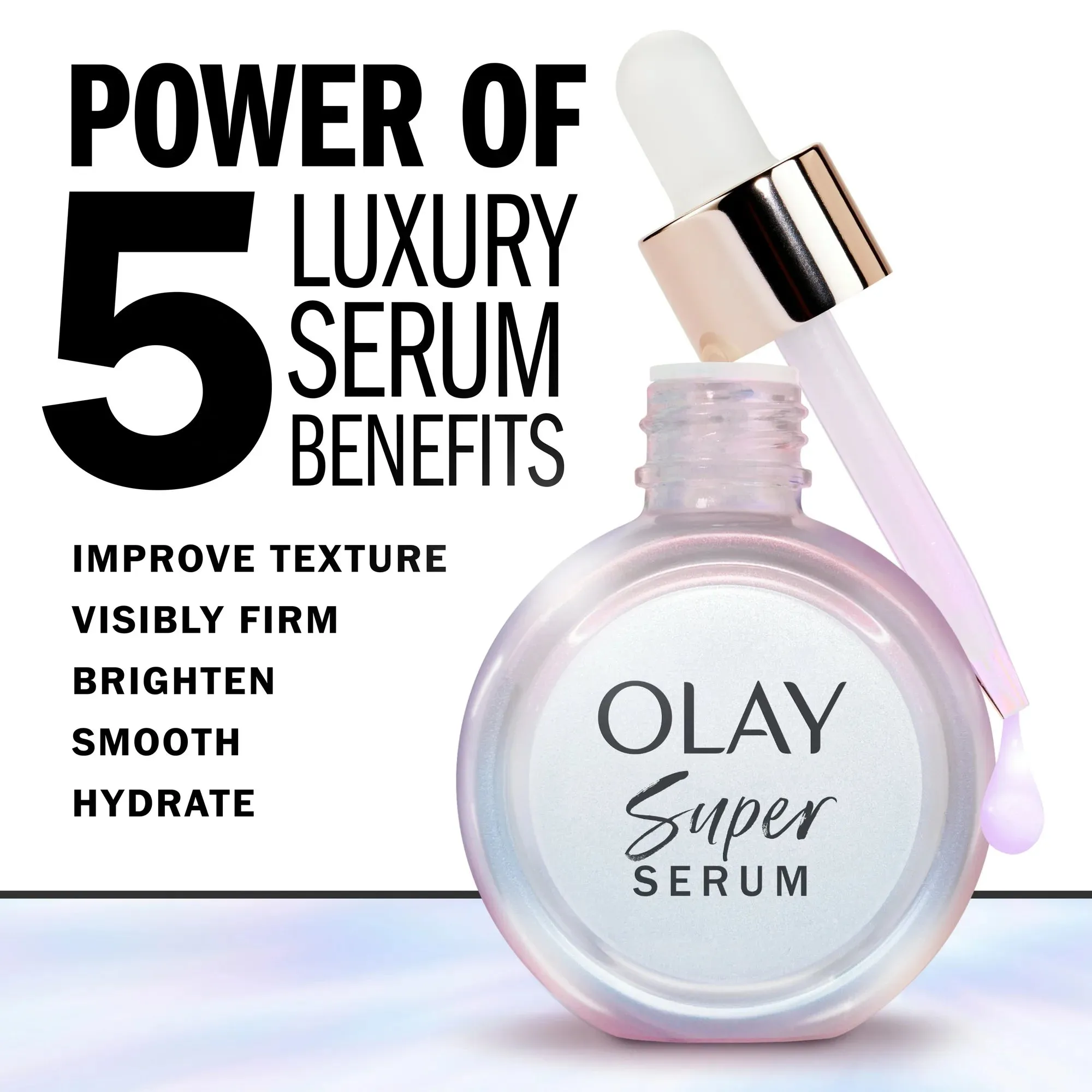 Olay Super Serum 5-in-1 Anti-Aging Face Serum, Smoothing Serum, All Skin Types