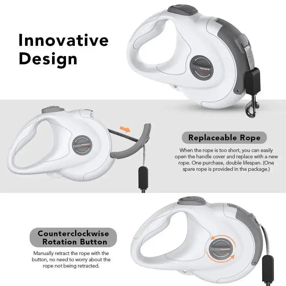 Retractable Dog Lead Reflective Walking For Pet Products