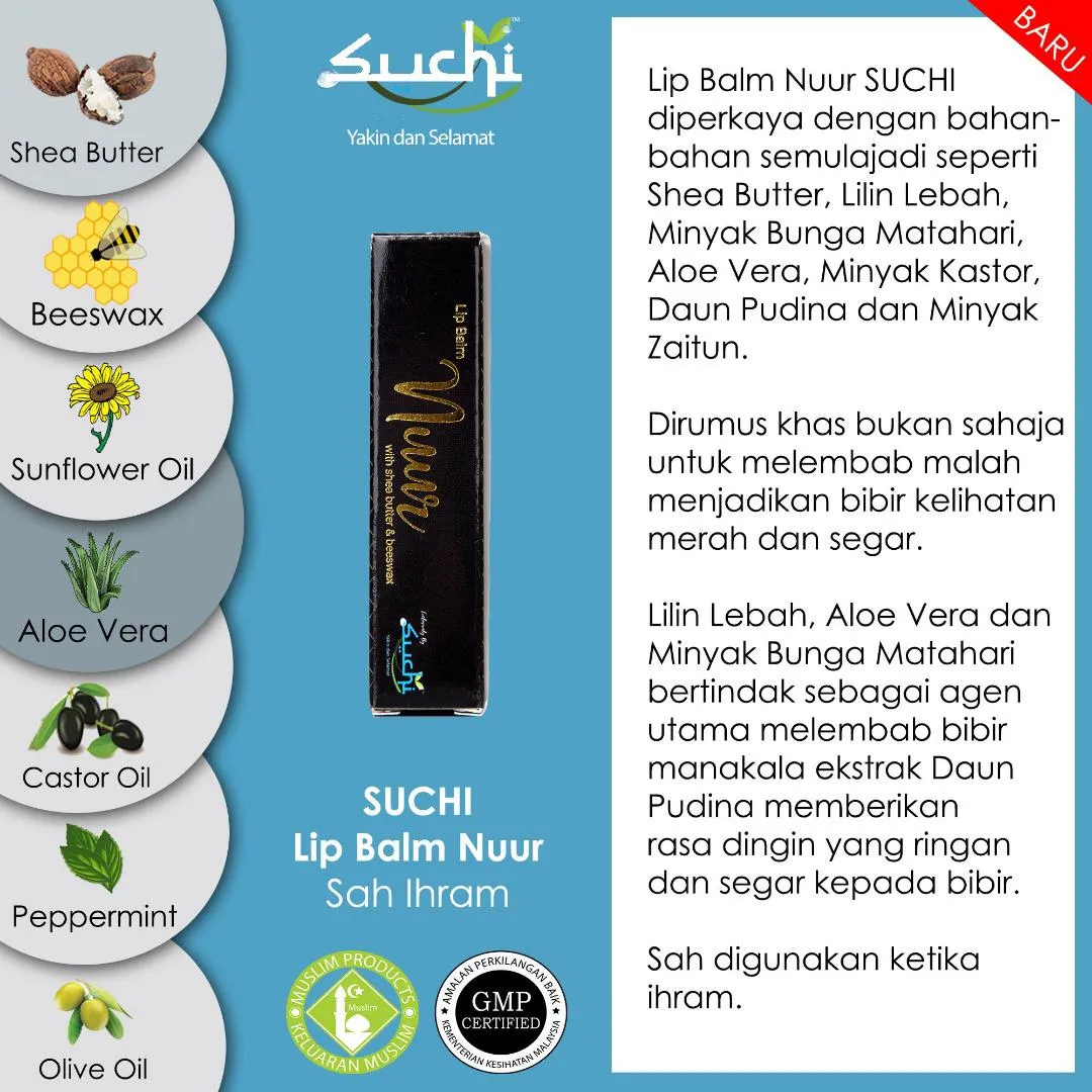 Suchi Lip Balm Nuur (5gm)
