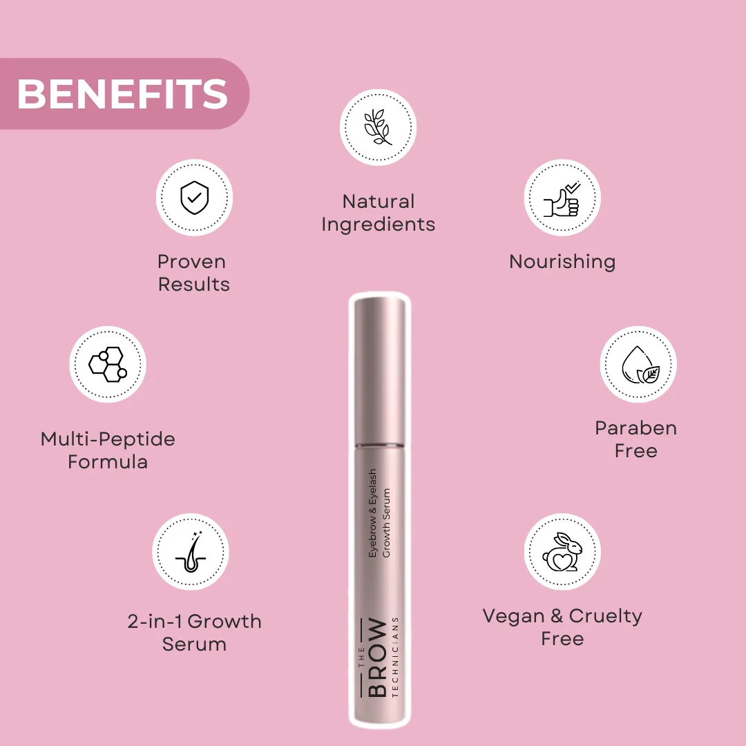 The Brow Technicians Multi-Peptide 2 in 1 Brow & Lash Growth Serum Gift Pack