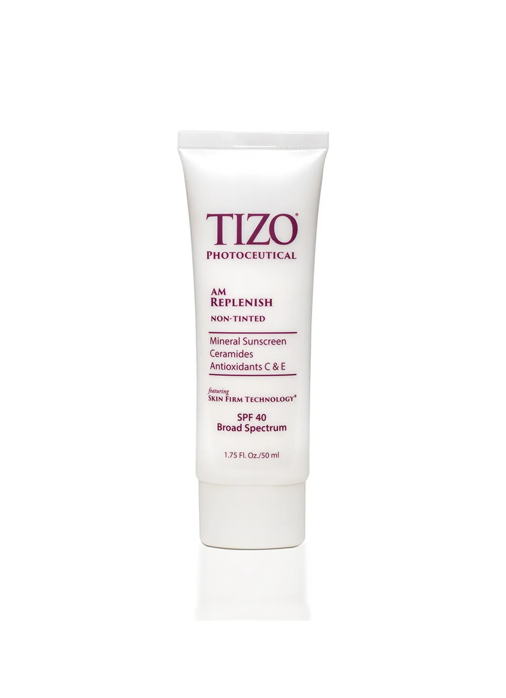 TIZO® AM REPLENISH non-tinted silky smooth finish spf 40