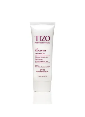 TIZO® AM REPLENISH non-tinted silky smooth finish spf 40