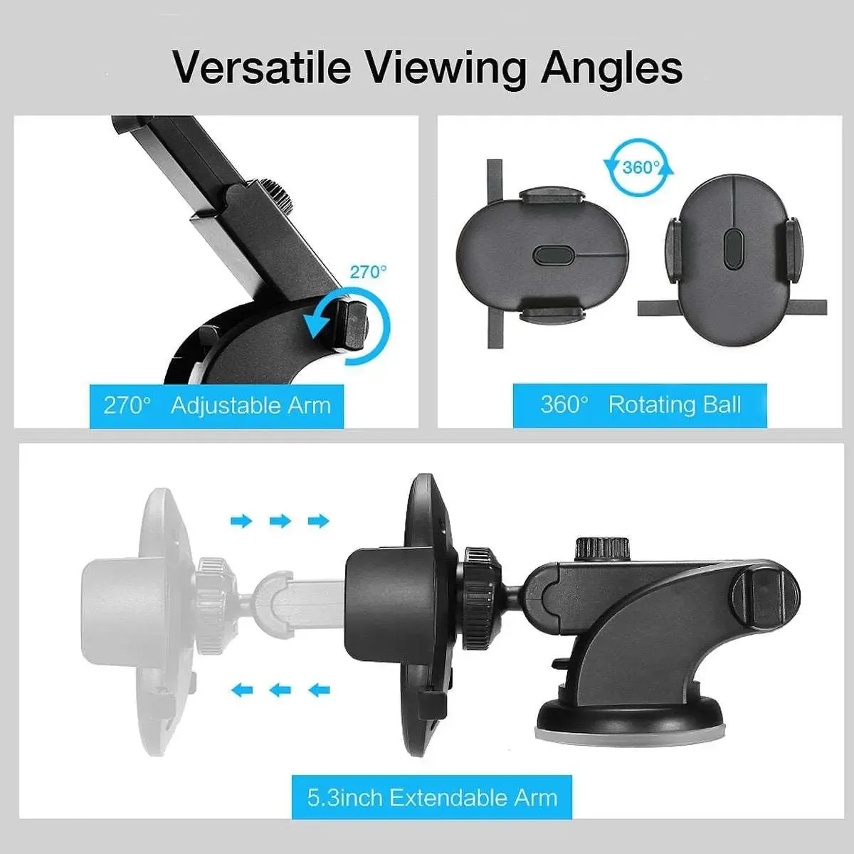 Ultimate 360-Degree Adjustable Car Phone Mount