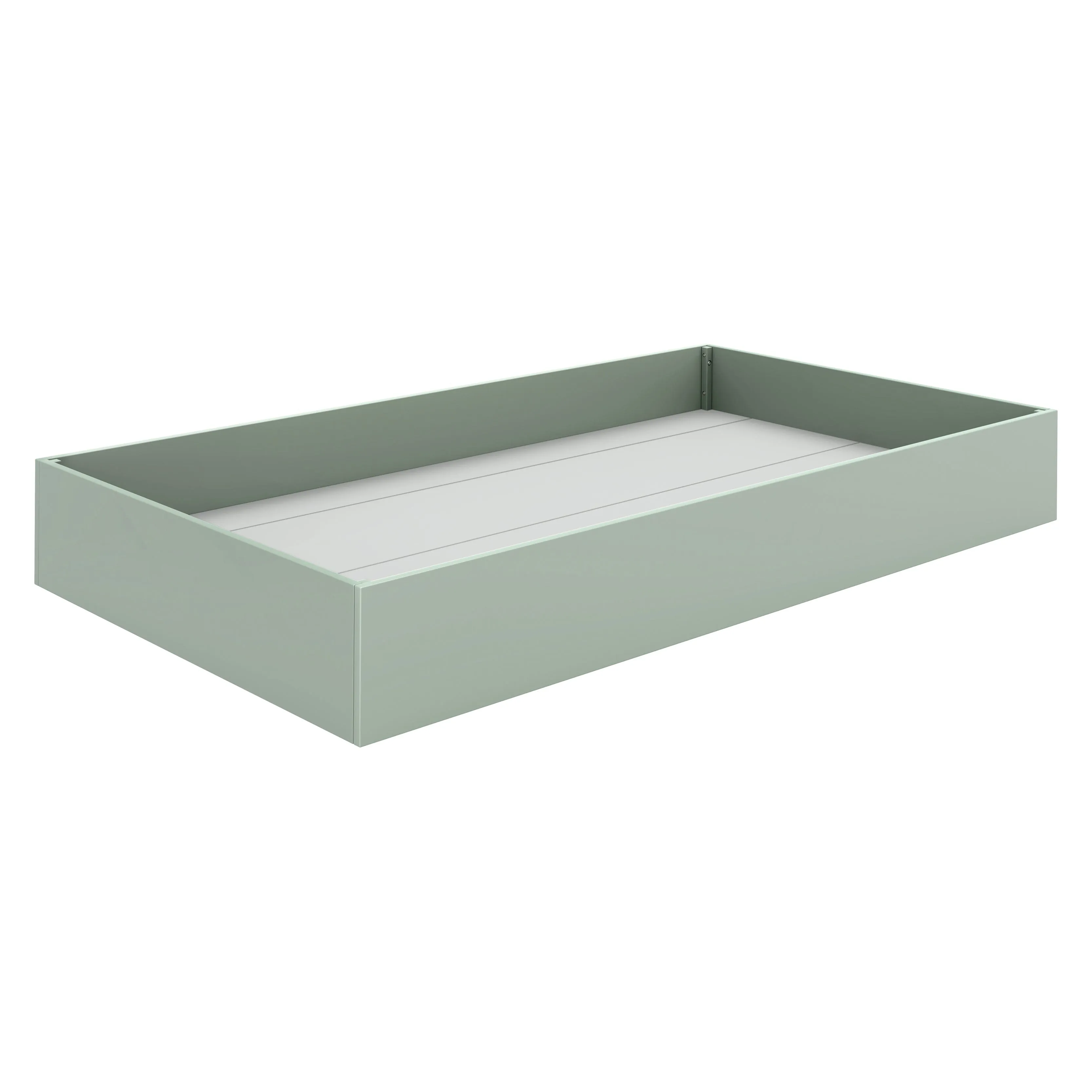 Universal Twin Storage Trundle Bed | Light Sage