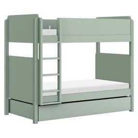 Universal Twin Storage Trundle Bed | Light Sage