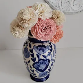 Volga Sholapith DIY Flower Bunch | Vase Not Included | 11 Flower Heads